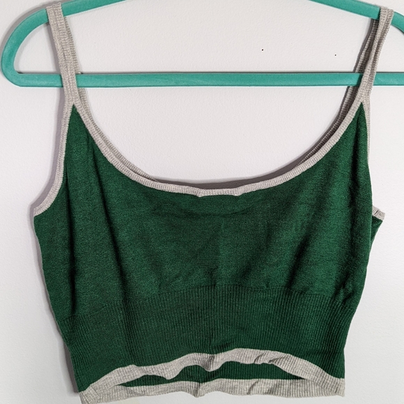 Knit cropped tank top (Weekday) Size L - Picture 2 of 3